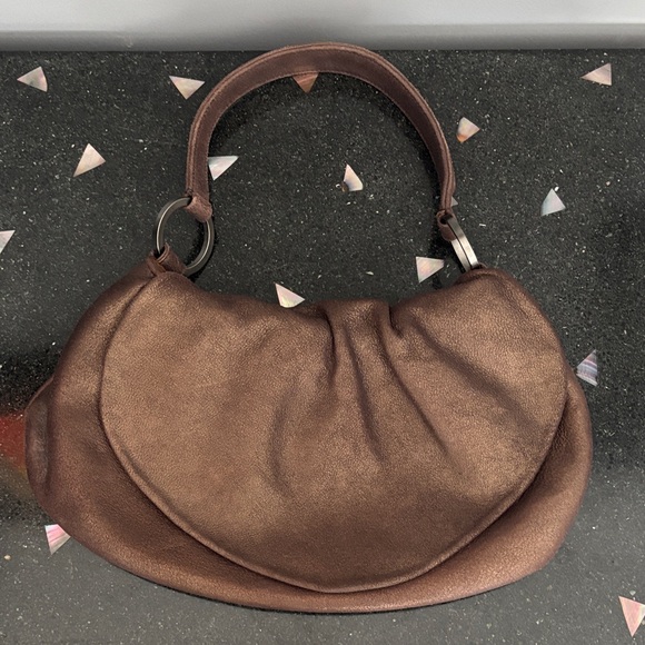 Christian Louboutin Chocolate Brown Leather Shoulder Bag - Picture 6 of 7